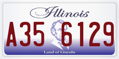 IL license plate A356129