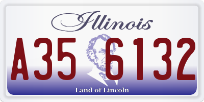 IL license plate A356132