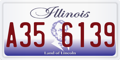 IL license plate A356139