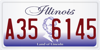 IL license plate A356145