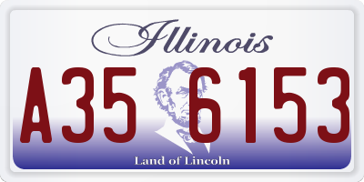 IL license plate A356153