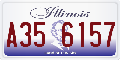 IL license plate A356157