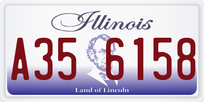 IL license plate A356158