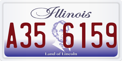 IL license plate A356159