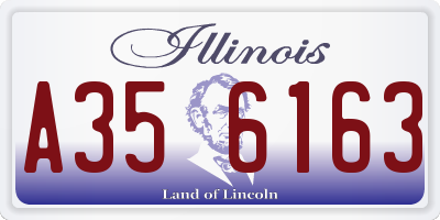 IL license plate A356163