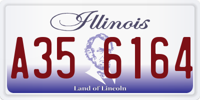 IL license plate A356164