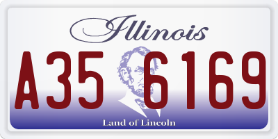 IL license plate A356169