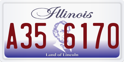 IL license plate A356170