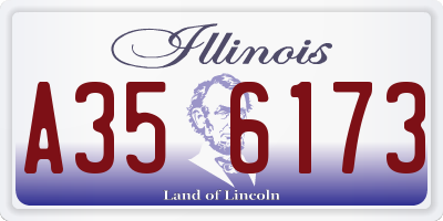 IL license plate A356173