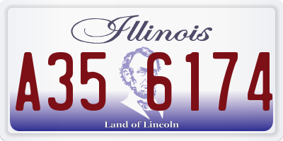 IL license plate A356174