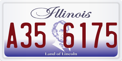 IL license plate A356175