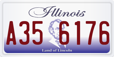 IL license plate A356176