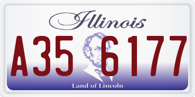 IL license plate A356177