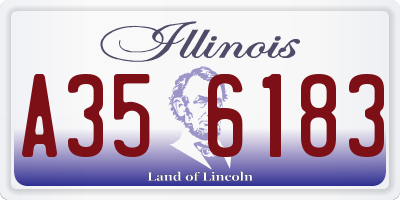 IL license plate A356183