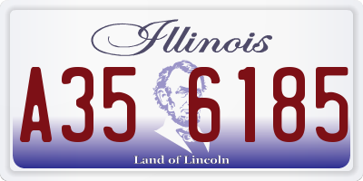 IL license plate A356185
