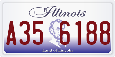 IL license plate A356188