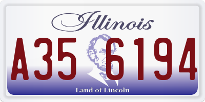 IL license plate A356194