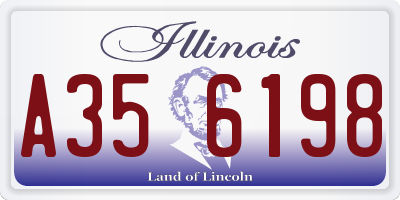 IL license plate A356198