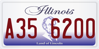 IL license plate A356200