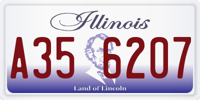 IL license plate A356207