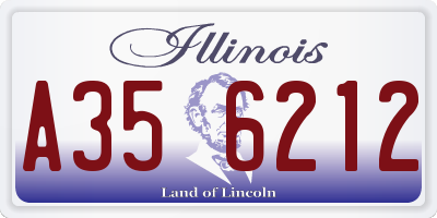 IL license plate A356212