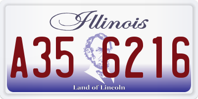 IL license plate A356216