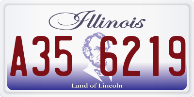 IL license plate A356219