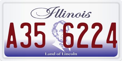 IL license plate A356224