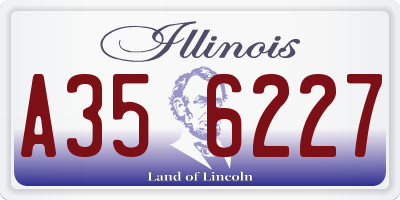IL license plate A356227