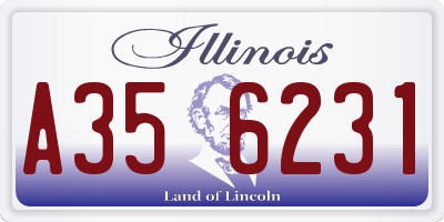 IL license plate A356231