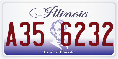 IL license plate A356232