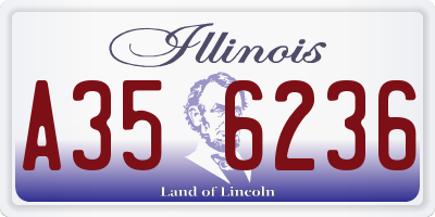 IL license plate A356236