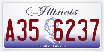IL license plate A356237