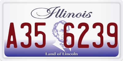 IL license plate A356239