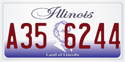 IL license plate A356244