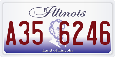IL license plate A356246