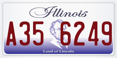 IL license plate A356249