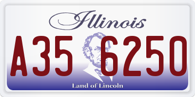 IL license plate A356250