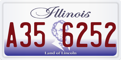 IL license plate A356252