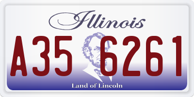 IL license plate A356261