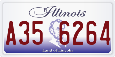 IL license plate A356264