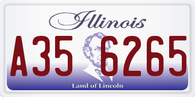 IL license plate A356265