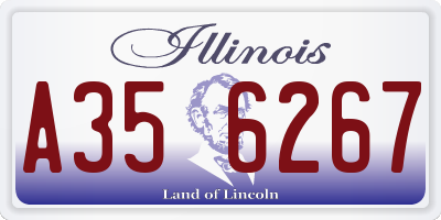 IL license plate A356267