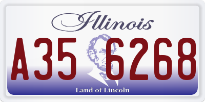 IL license plate A356268