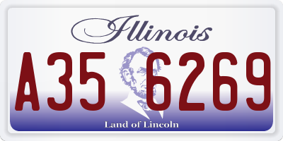 IL license plate A356269