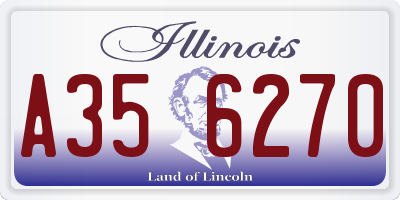 IL license plate A356270