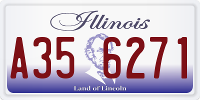 IL license plate A356271