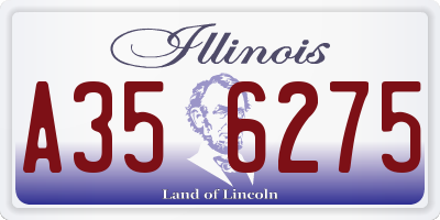 IL license plate A356275