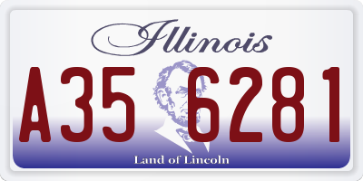 IL license plate A356281