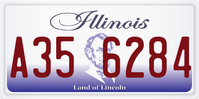 IL license plate A356284